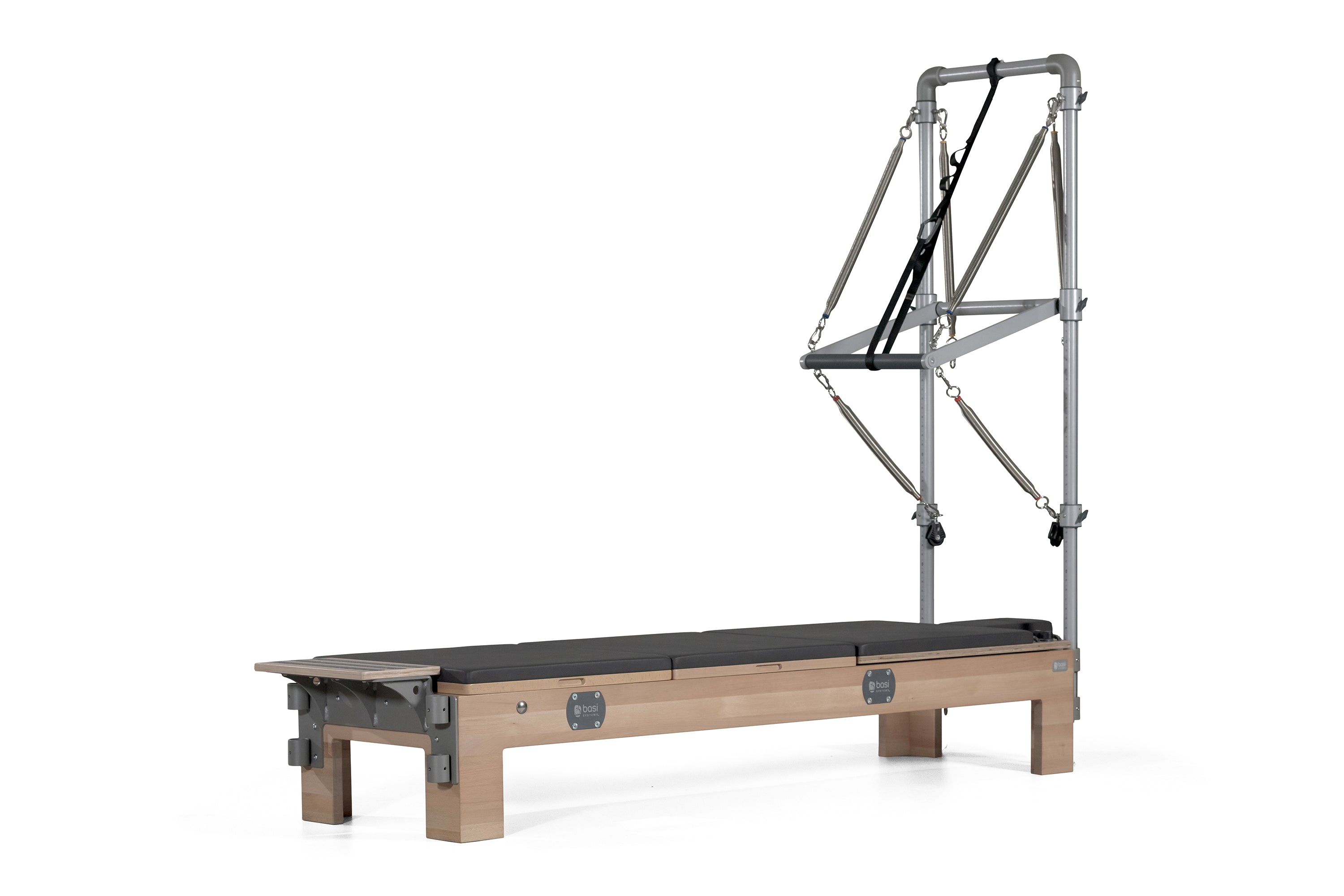 Compact Pilates Reformer with Tower - Anthracite Grey color