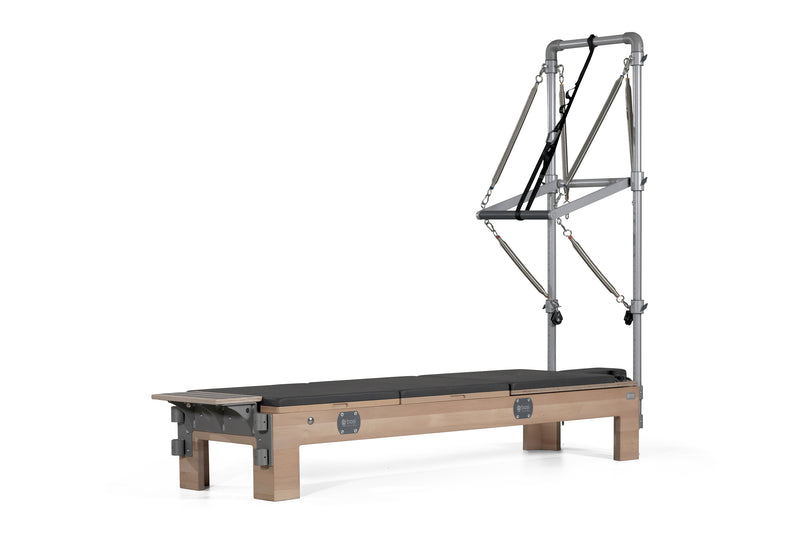 Compact Pilates Reformer with Tower - Anthracite Grey color