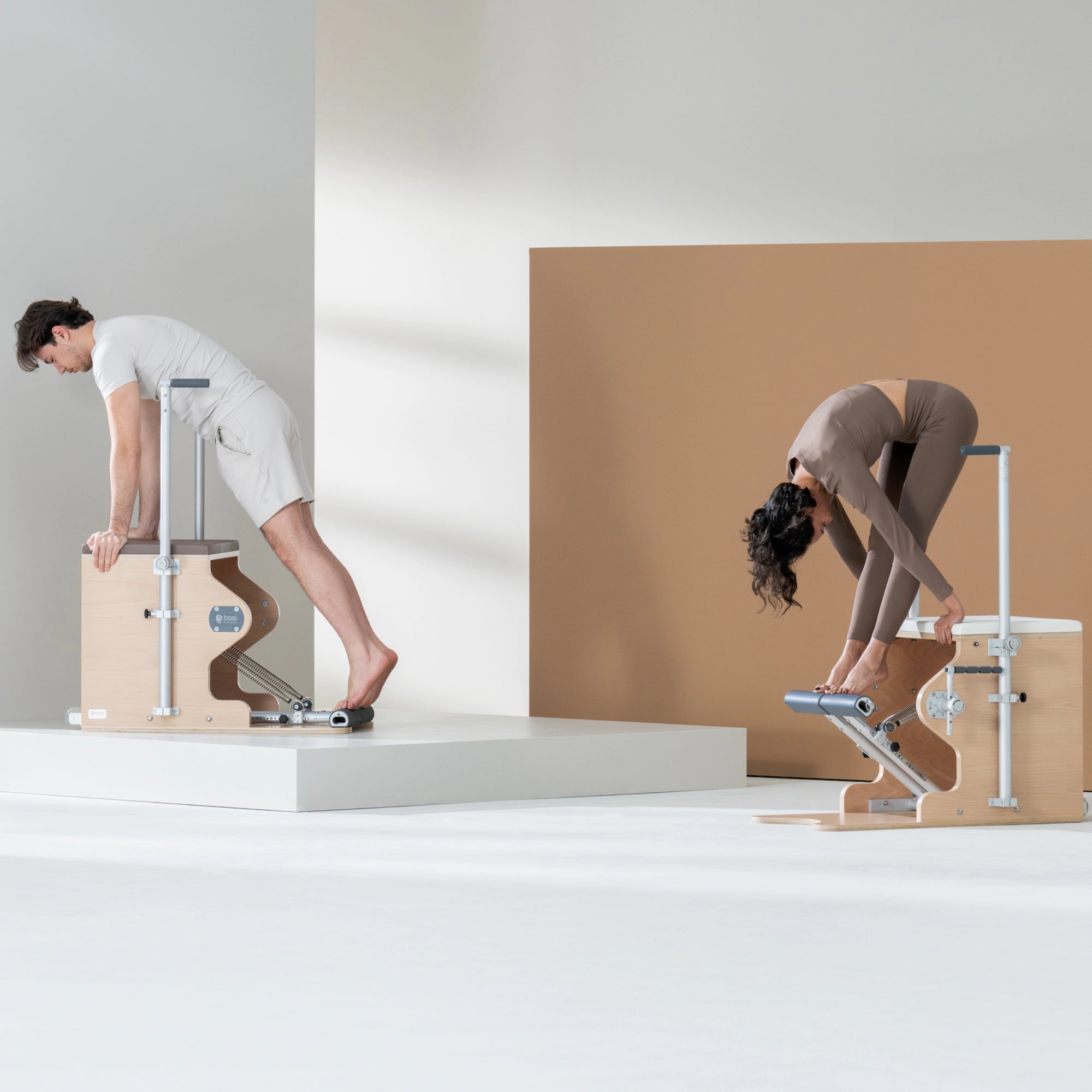 People practicing on Wunda Chair